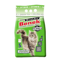 Super Benek (Супер Бенек) Optimum Line Green Tea – Бентонитовый наполнитель Оптимум для кошачьего туалета с ароматом зеленого чая (5 л)