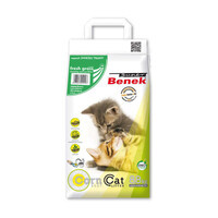 Super Benek (Супер Бенек) Corn Line Cat Litter Fresh Grass – Наполнитель кукурузный стандартный для кошачьего туалета с ароматом свежескошенной травы (14 л / 8,8 кг) в E-ZOO