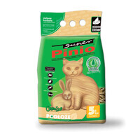 Super Pinio (Супер Пинио) Wood Cat Litter Green Tea – Универсальный древесный наполнитель для животных и птиц с ароматом зеленого чаю (5 л)