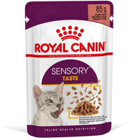 Royal Canin (Роял Канін) Sensory Taste in Gravy – Вологий корм з м'ясом для дорослих котів, що стимулює смакові рецептори (шматочки в соусі) (85 г) в E-ZOO