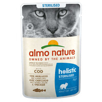 Almo Nature (Альмо Натюр) Holistic Sterilised Cat Cod - Вологий корм із тріскою для стерилізованих котів (шматочки в желе) (70 г) в E-ZOO