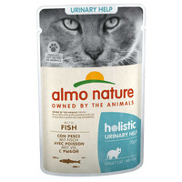 Almo Nature (Альмо Натюр) Holistic Urinary Help Cat Fish - Вологий корм з рибою для профілактики сечокам'яної хвороби у котів (шматочки в желе) (70 г) в E-ZOO