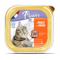 Plaisir (Плєзір) Adult Sterilized Cat Chicken Terrine - Повнораціонний вологий корм з куркою для дорослих стерилізованих котів (террін) (100 г) в E-ZOO