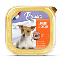 Plaisir (Плезир) Adult Dog Chicken Terrine - Полнорационный влажный корм с курицей для взрослых собак (террин) (150 г)