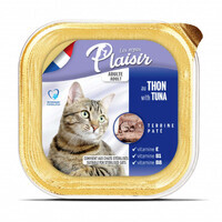 Plaisir (Плезир) Adult Sterilized Cat Tuna Terrine - Полнорационный влажный корм с тунцом для взрослых стерилизованных котов (террин) (100 г)