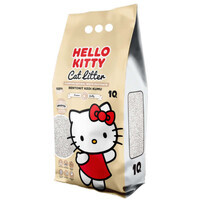 Hello Kitty (Хелоу Кітті) Cat Litter Natural - Білий бентонітовий наповнювач для котячого туалету без ароматизаторів (5 л / 4,3 кг) в E-ZOO