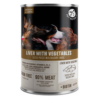 Pet Republic (Пет Репаблик) Liver&Vegetables Chunks in Sauce - Консервированный корм с печенью и овощами для собак крупных пород (кусочки в соусе) (1,25 кг) в E-ZOO