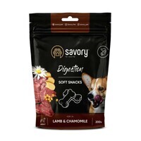 Savory (Сейвори) Soft Snacks Digestion Lamb & Chamomile - Мягкие лакомства с ягненком и ромашкой для улучшения пищеварения у собак (200 г)