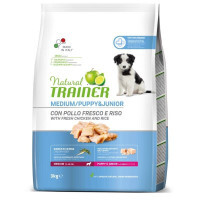 Trainer (Трейнер) Natural Puppy&Junior Medium - Сухой корм с курицей и индейкой для щенков и юниоров средних пород (3 кг)