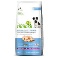Trainer (Трейнер) Natural Puppy&Junior Medium - Сухой корм с курицей и индейкой для щенков и юниоров средних пород (12 кг) в E-ZOO