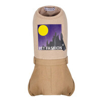 Pet Fashion (Пет Фешн) Say Yes Moon - Костюм для собак с романтической аппликацией на спинке (песочный) (ХXS (20-22 см))