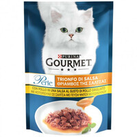 Gourmet (Гурмэ) Perle - Влажный корм Мини-филе с курицей в соусе для котов (85 г)