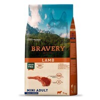 Bravery (Бравері) Lamb Adult Mini - Сухий беззерновий корм з ягням для дорослих собак малих порід (7 кг) в E-ZOO