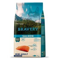 Bravery (Бравері) Salmon Adult Mini - Сухий беззерновий корм з лососем для дорослих собак малих порід (2 кг) в E-ZOO