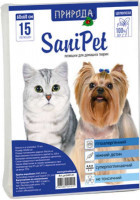 ТМ "Природа" Sani Pet - Абсорбуючі пелюшки для собак і котів (60x60 см / 15 шт) в E-ZOO