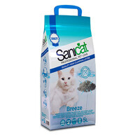 Sanicat (Саникет) Breeze Cat Litter – Минеральный впитывающий наполнитель для кошачьего туалета (5 л / 3,5 кг)