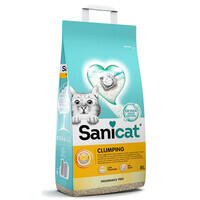 Sanicat (Санікет) Clumping Cat Litter – Бентонітовий наповнювач, що утоворює грудки, для котячого туалету без запаху (8 л / 6,9 кг) в E-ZOO