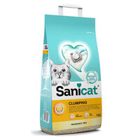 Sanicat (Санікет) Clumping Cat Litter – Бентонітовий наповнювач, що утоворює грудки, для котячого туалету без запаху (16 л / 13,9 кг) в E-ZOO