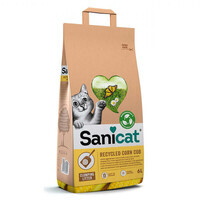 Sanicat (Саникет) Recycled Corn Cob Cat Litter – Кукурузный комкующийся наполнитель для кошачьего туалета (6 л / 2,8 кг)