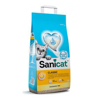 Sanicat (Саникет) Classic Cat Litter – Минеральный впитывающий наполнитель для кошачьего туалета без аромата (10 л / 6 кг)