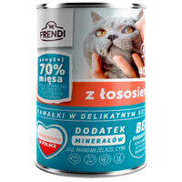 Frendi (Френди) Cat Salmon Chunks in Sauce - Консервированный корм с лососем для взрослых котов (кусочки в соусе) (400 г) в E-ZOO
