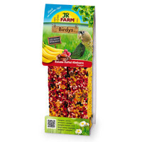 JR Farm (Джиэр Фарм) Birdys Bananas-Dates-Raspberrie – Лакомство с овощами, экзотическими фруктами, орехами, зерном, семечками для попугаев (260 г) в E-ZOO