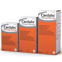 Кардалис (Cardalis) by Ceva Sante Animale - Препарат для лечения застойной сердечной недостаточности у собак (10 мг/80 мг / 30 табл.) в E-ZOO