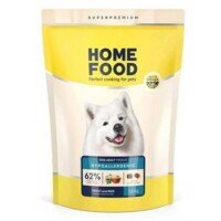 Home Food Hypoallergenic Adult Medium - Гипоаллергенный сухой корм с форелью и рисом для собак средних пород с белой шерстью (1,6 кг) в E-ZOO