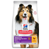 Hill's( Хиллс) Science Plan Sensitive Stomach&Skin Adult Medium with Chicken - Сухой корм с курицей для взрослых собак средних пород с чувствительным желудком и кожей - Фото 5