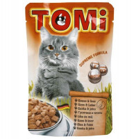 TOMi (Томи) Goose & Liver - Консервированный корм с гусятиной и печенью для котов (100 г) в E-ZOO