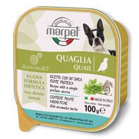 Marpet (Марпет) AequilibriaVET All Breeds Quail - Консервований корм з м'ясом перепілки для дорослих собак різних порід (мус) (100 г) в E-ZOO