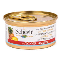 Schesir (Шезир) Tuna & Pineapple - Консервированный корм с тунцом и ананасом для взрослых котов (кусочки в желе) - Фото 3