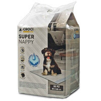 Croci (Крочі) Super Nappy - Одноразові гігієнічні пелюшки для собак та котів (60x60 см / 50 шт.) в E-ZOO