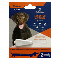 Palladium (Палладіум) Massive Action Dog - Протипаразитарні крапли від бліх та кліщів для собак (25-40 кг) в E-ZOO