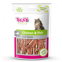 Truly (Трулі) Chicken & Fish Soft Snack - Ласощі з куркою та рибою для котів (м'які снеки) (50 г) в E-ZOO