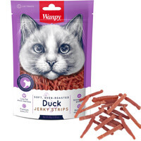 Wanpy (Ванпі) Soft Duck Jerky Strips Cat - Ласощі м'які смужки з в'яленого м'яса качки для котів (80 г) в E-ZOO