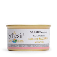 Schesir (Шезир) Salmon Natural Style - Консервированный корм с лососем для взрослых котов (кусочки в собственном соку) - Фото 2