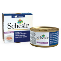 Schesir (Шезир) Tuna, Whitebait & Rice - Консервированный корм с мясом тунца, анчоусами и рисом для взрослых котов (кусочки в собственном соку) (85 г) в E-ZOO
