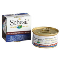 Schesir (Шезир) Tuna, Whitebait & Rice - Консервированный корм с мясом тунца, анчоусами и рисом для взрослых котов (кусочки в собственном соку) (85 г)