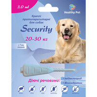 Healthy Pet (Хелсі Пет) Security - Протипаразитарні краплі від бліх, кліщів та гельмінтів для собак різних порід (20-30 кг) в E-ZOO
