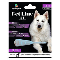 Healthy Pet (Хэлси Пет) Pet Line №1 - Противопаразитарные капли от блох, клещей, комаров и мух для собак различных пород (1,5-4 кг) в E-ZOO