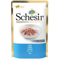 Schesir Tuna - Консервированный корм с тунцом для котов (кусочки в желе) (85 г) в E-ZOO