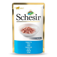 Schesir (Шезир) Tuna - Консервированный корм с тунцом для котов (кусочки в желе) (85 г) в E-ZOO