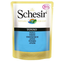 Schesir (Шезир) Tuna - Консервированный корм с тунцом для котов (кусочки в желе) (100 г)