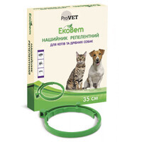 ProVET (ПроВет) ЭкоВет - Ошейник от блох и клещей на основе натуральных масел для собак мелких пород и котов (35 см) в E-ZOO