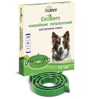 ProVET (ПроВет) ЕкоВет- Нашийник від бліх і кліщів на основі натуральних олій для собак середніх та великих порід (70 см) в E-ZOO