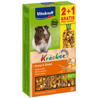 Vitakraft (Вітакрафт) Kracker Original + Honey & Spelt - Крекер для морських свинок з медом та спельтою (2+1 (3 шт./уп.)) в E-ZOO