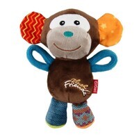 GiGwi (ГіГві) Plush Friendz - М'яка іграшка Мавпочка для собак з пищалкою (16х8х8 см) в E-ZOO