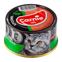 Carnie (Карні) Консервований корм з кролем для дорослих котів у порційній упаковці (паштет) (90 г) в E-ZOO