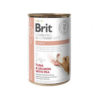 Brit GF Veterinary Diet (Брит Ветеринари Диет) Dog Renal - Беззерновой влажный корм с тунцем и лососем для собак с хронической почечной недостаточностью (400 г) в E-ZOO